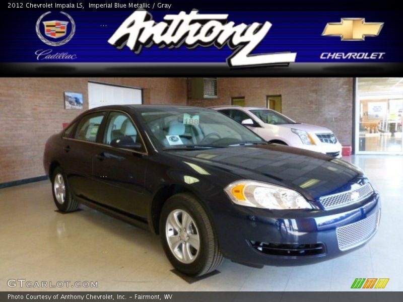 Imperial Blue Metallic / Gray 2012 Chevrolet Impala LS