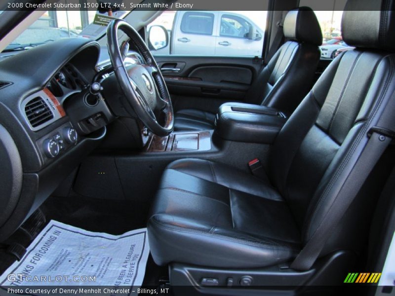 Summit White / Ebony 2008 Chevrolet Suburban 1500 LTZ 4x4