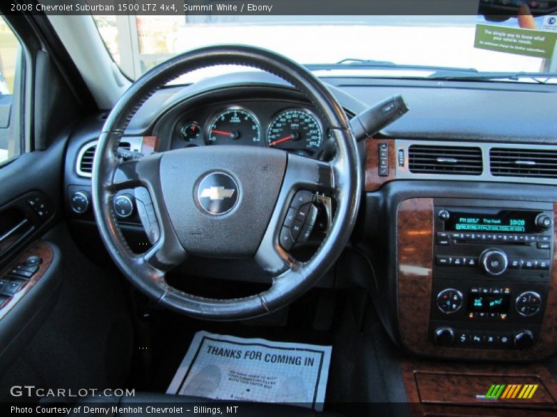 Summit White / Ebony 2008 Chevrolet Suburban 1500 LTZ 4x4