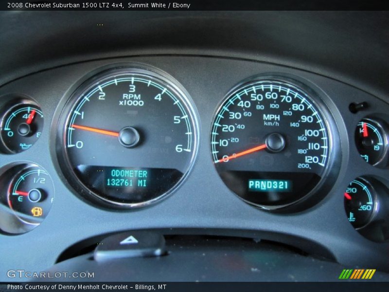 Summit White / Ebony 2008 Chevrolet Suburban 1500 LTZ 4x4
