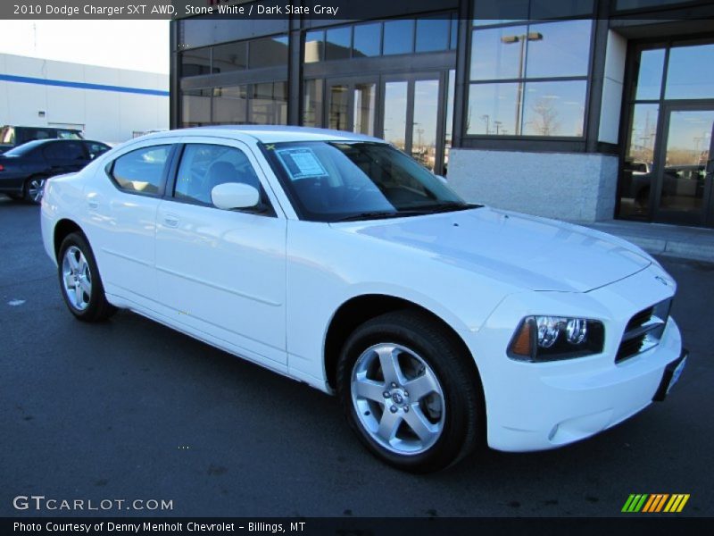Stone White / Dark Slate Gray 2010 Dodge Charger SXT AWD