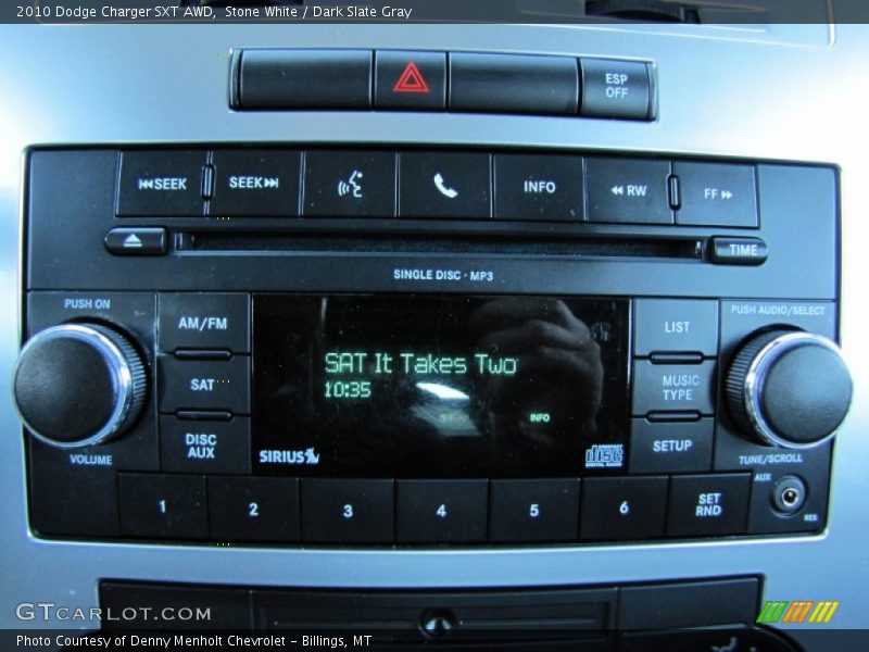 Audio System of 2010 Charger SXT AWD