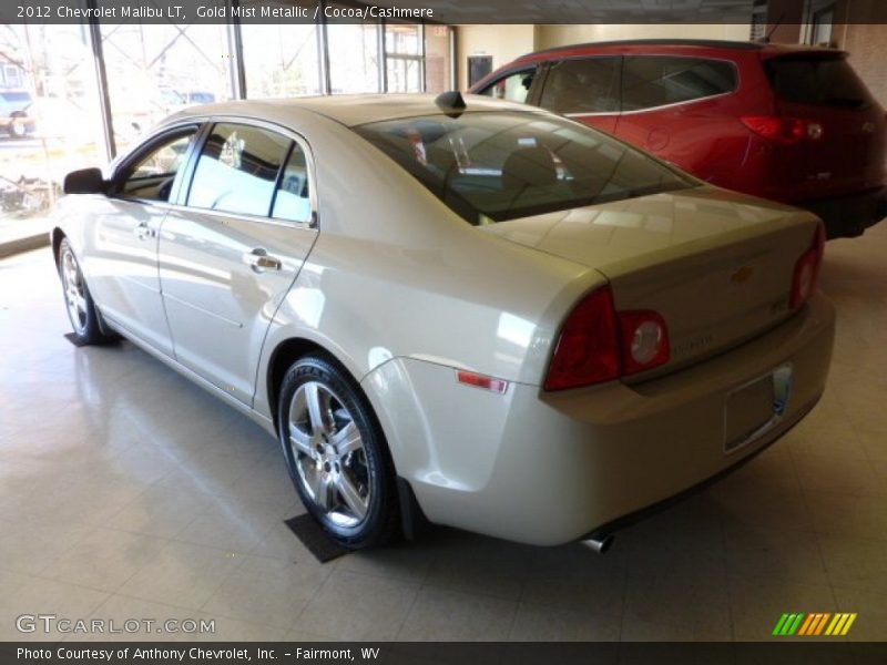 Gold Mist Metallic / Cocoa/Cashmere 2012 Chevrolet Malibu LT