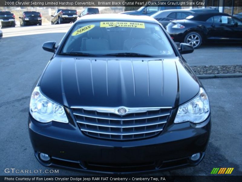 Brilliant Black Crystal Pearl / Dark Slate Gray/Light Slate Gray 2008 Chrysler Sebring Limited Hardtop Convertible