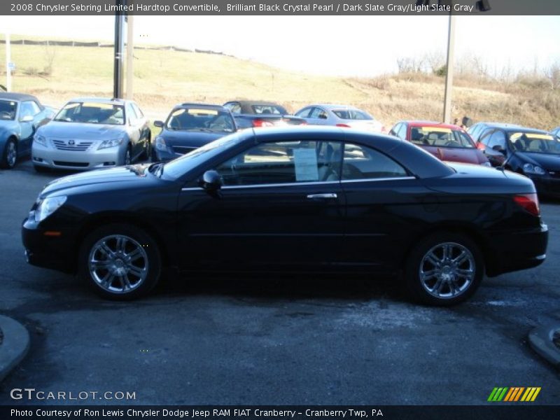 Brilliant Black Crystal Pearl / Dark Slate Gray/Light Slate Gray 2008 Chrysler Sebring Limited Hardtop Convertible