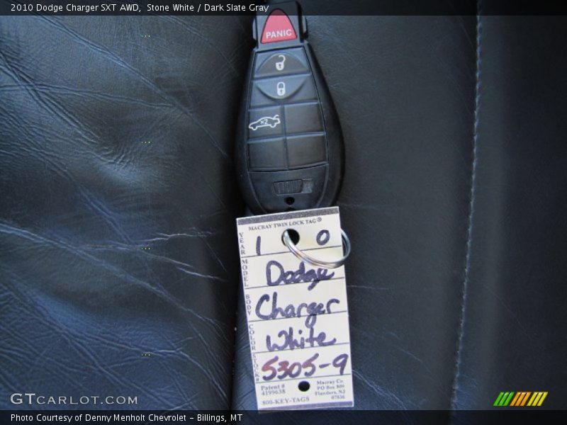 Keys of 2010 Charger SXT AWD