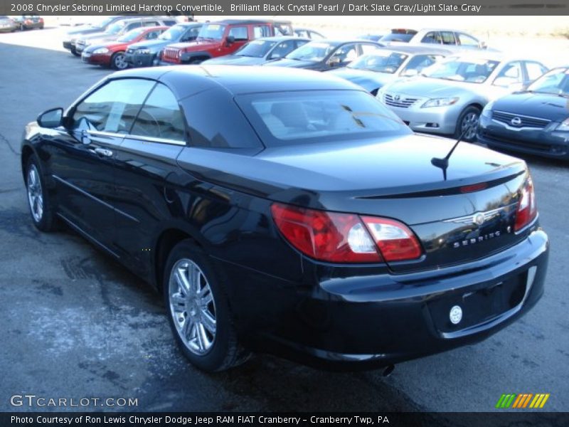 Brilliant Black Crystal Pearl / Dark Slate Gray/Light Slate Gray 2008 Chrysler Sebring Limited Hardtop Convertible
