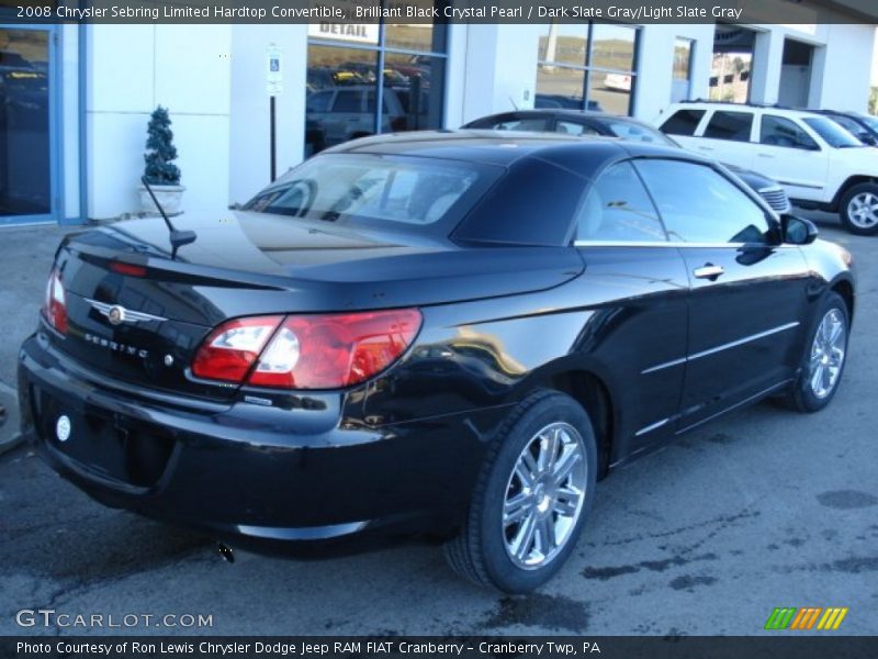 Brilliant Black Crystal Pearl / Dark Slate Gray/Light Slate Gray 2008 Chrysler Sebring Limited Hardtop Convertible