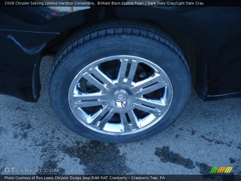 Brilliant Black Crystal Pearl / Dark Slate Gray/Light Slate Gray 2008 Chrysler Sebring Limited Hardtop Convertible