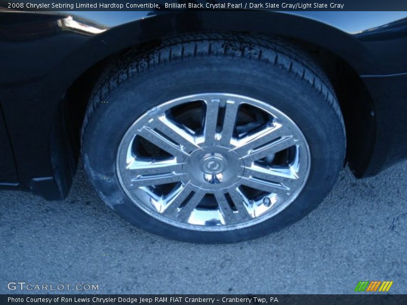Brilliant Black Crystal Pearl / Dark Slate Gray/Light Slate Gray 2008 Chrysler Sebring Limited Hardtop Convertible