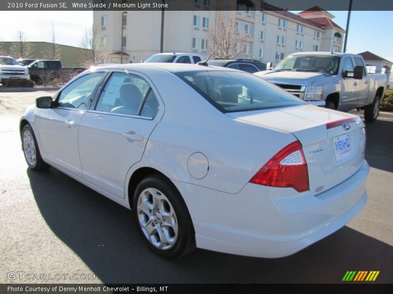 White Suede / Medium Light Stone 2010 Ford Fusion SE
