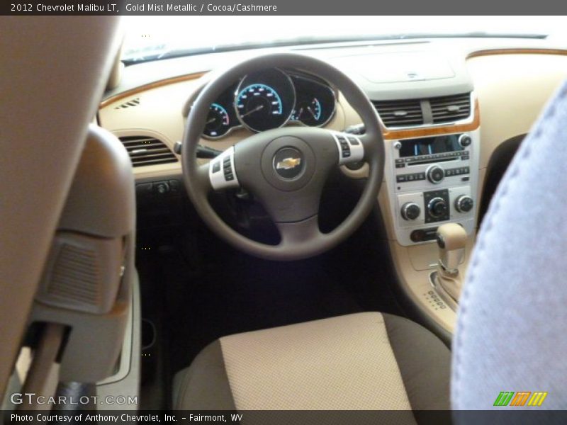 Gold Mist Metallic / Cocoa/Cashmere 2012 Chevrolet Malibu LT