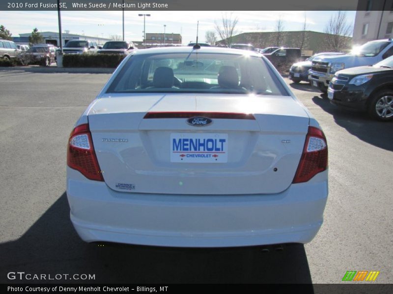 White Suede / Medium Light Stone 2010 Ford Fusion SE