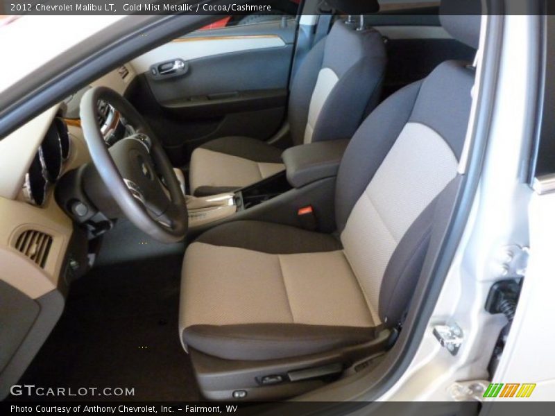 Gold Mist Metallic / Cocoa/Cashmere 2012 Chevrolet Malibu LT