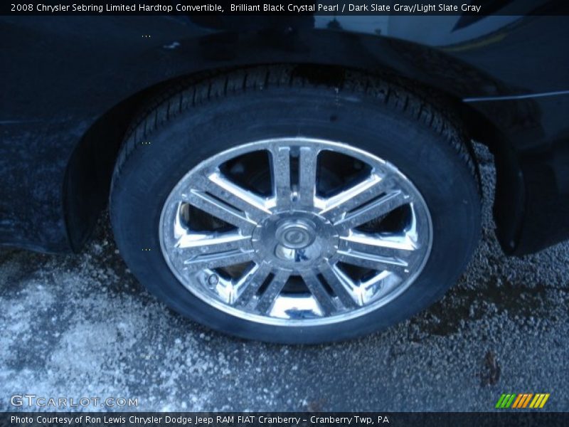 Brilliant Black Crystal Pearl / Dark Slate Gray/Light Slate Gray 2008 Chrysler Sebring Limited Hardtop Convertible