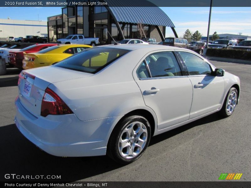 White Suede / Medium Light Stone 2010 Ford Fusion SE