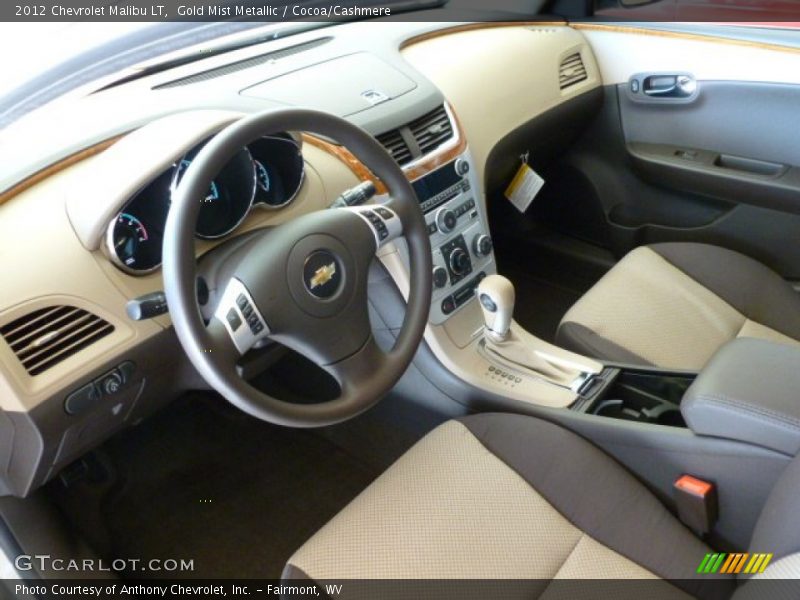 Gold Mist Metallic / Cocoa/Cashmere 2012 Chevrolet Malibu LT