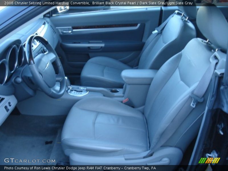 Brilliant Black Crystal Pearl / Dark Slate Gray/Light Slate Gray 2008 Chrysler Sebring Limited Hardtop Convertible
