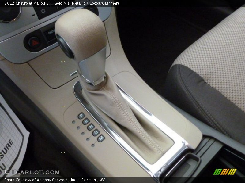 Gold Mist Metallic / Cocoa/Cashmere 2012 Chevrolet Malibu LT