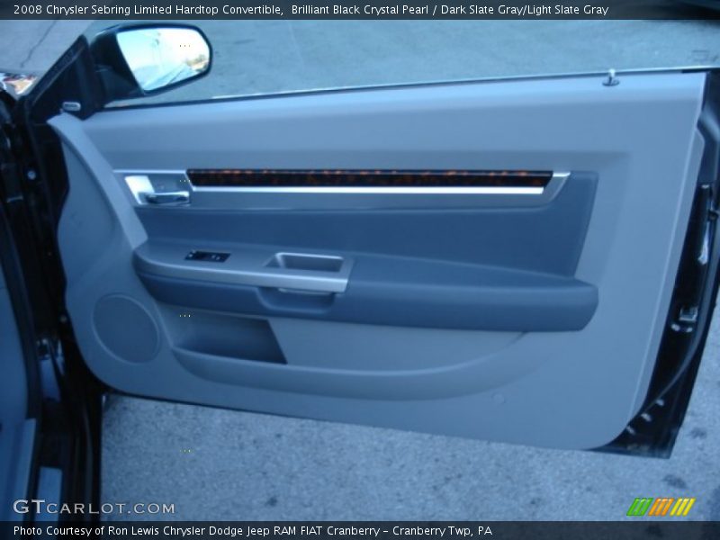Brilliant Black Crystal Pearl / Dark Slate Gray/Light Slate Gray 2008 Chrysler Sebring Limited Hardtop Convertible