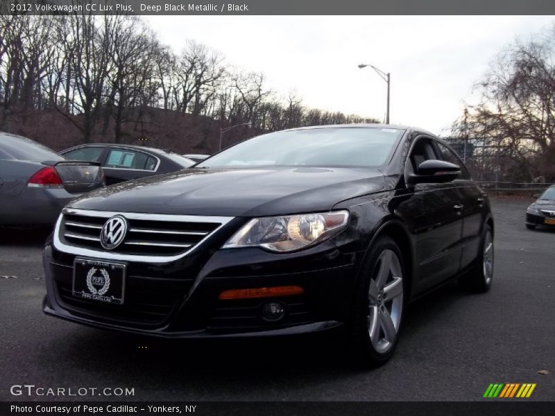 Deep Black Metallic / Black 2012 Volkswagen CC Lux Plus