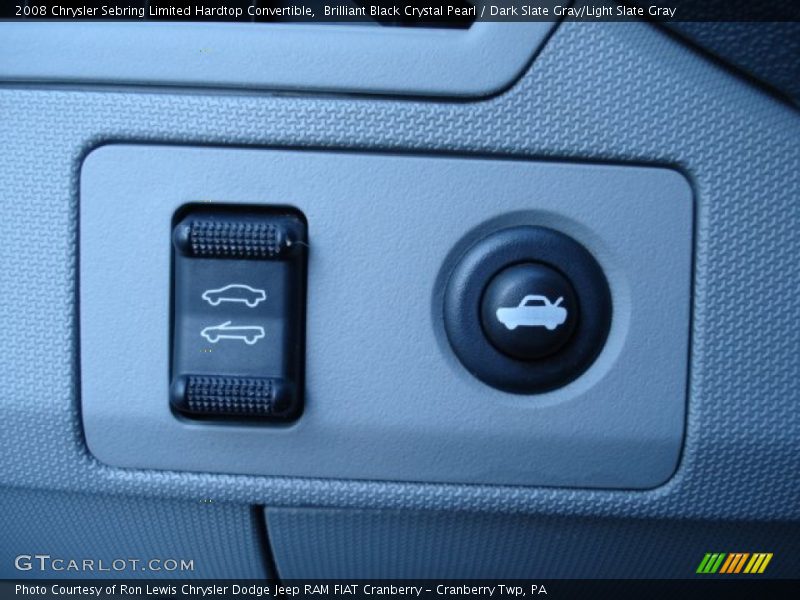 Brilliant Black Crystal Pearl / Dark Slate Gray/Light Slate Gray 2008 Chrysler Sebring Limited Hardtop Convertible