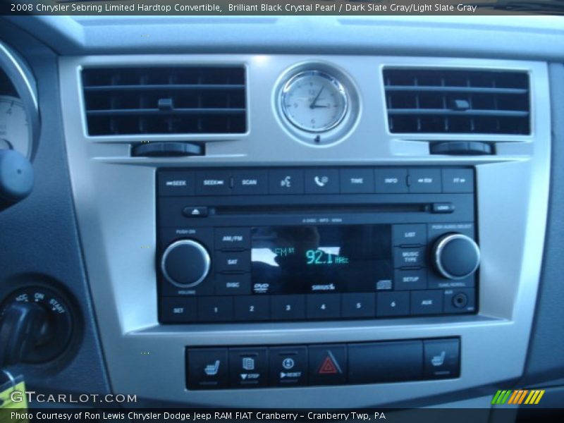 Brilliant Black Crystal Pearl / Dark Slate Gray/Light Slate Gray 2008 Chrysler Sebring Limited Hardtop Convertible