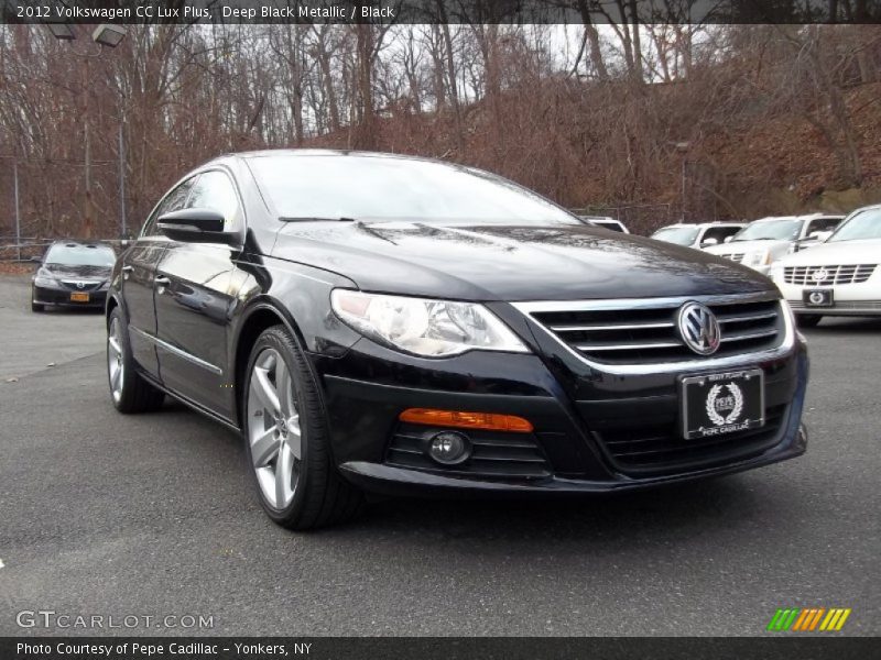 Deep Black Metallic / Black 2012 Volkswagen CC Lux Plus