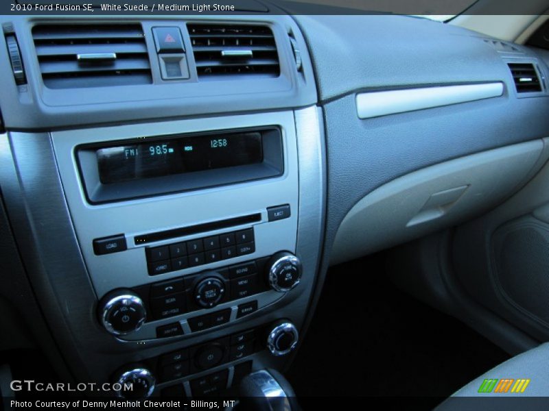 White Suede / Medium Light Stone 2010 Ford Fusion SE