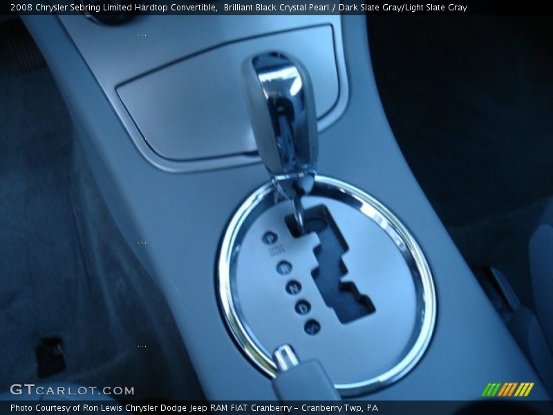 Brilliant Black Crystal Pearl / Dark Slate Gray/Light Slate Gray 2008 Chrysler Sebring Limited Hardtop Convertible