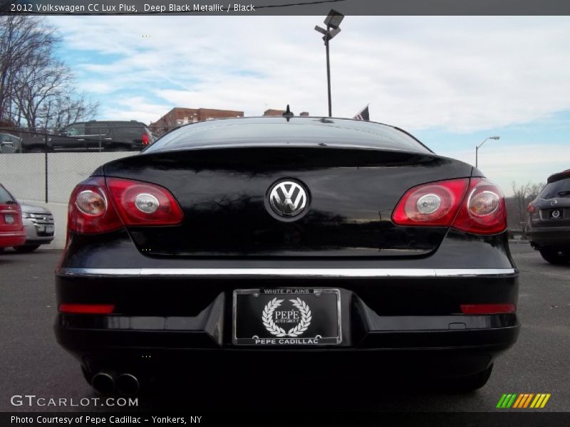 Deep Black Metallic / Black 2012 Volkswagen CC Lux Plus