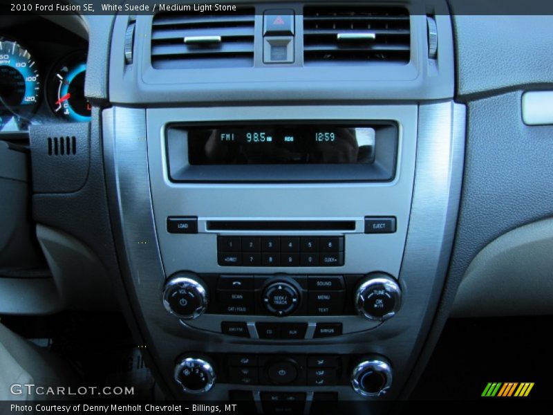 White Suede / Medium Light Stone 2010 Ford Fusion SE