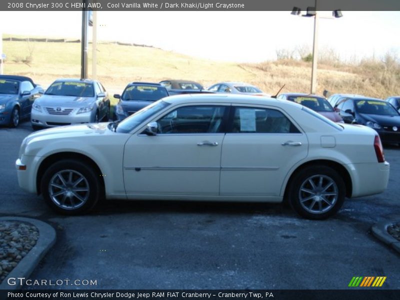 Cool Vanilla White / Dark Khaki/Light Graystone 2008 Chrysler 300 C HEMI AWD