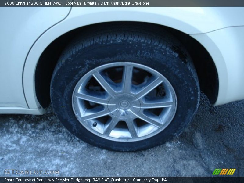 Cool Vanilla White / Dark Khaki/Light Graystone 2008 Chrysler 300 C HEMI AWD
