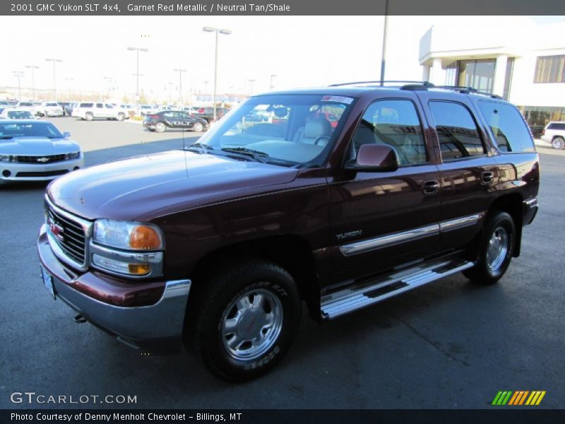 Garnet Red Metallic / Neutral Tan/Shale 2001 GMC Yukon SLT 4x4
