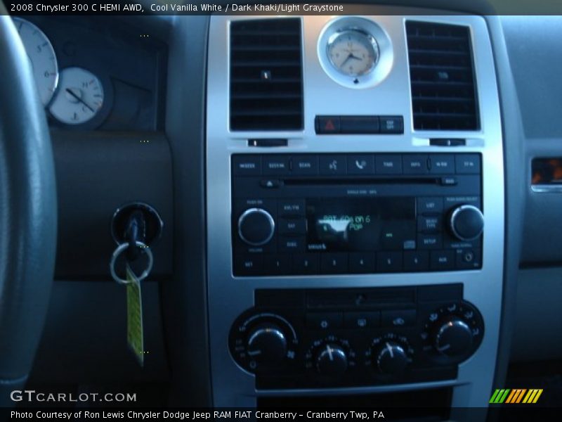 Cool Vanilla White / Dark Khaki/Light Graystone 2008 Chrysler 300 C HEMI AWD