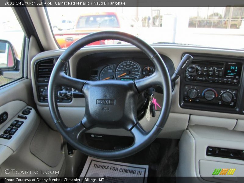 Garnet Red Metallic / Neutral Tan/Shale 2001 GMC Yukon SLT 4x4