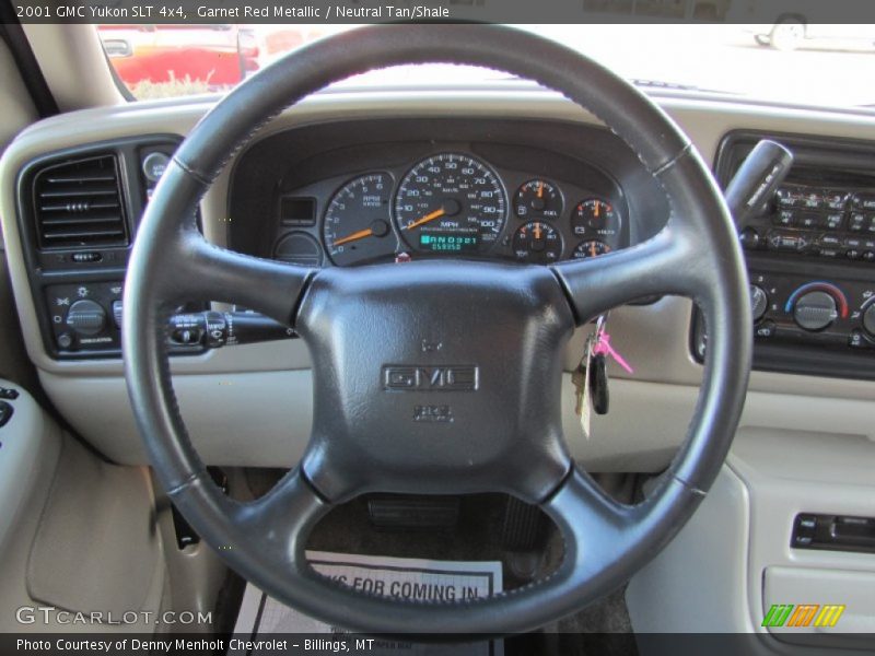 Garnet Red Metallic / Neutral Tan/Shale 2001 GMC Yukon SLT 4x4