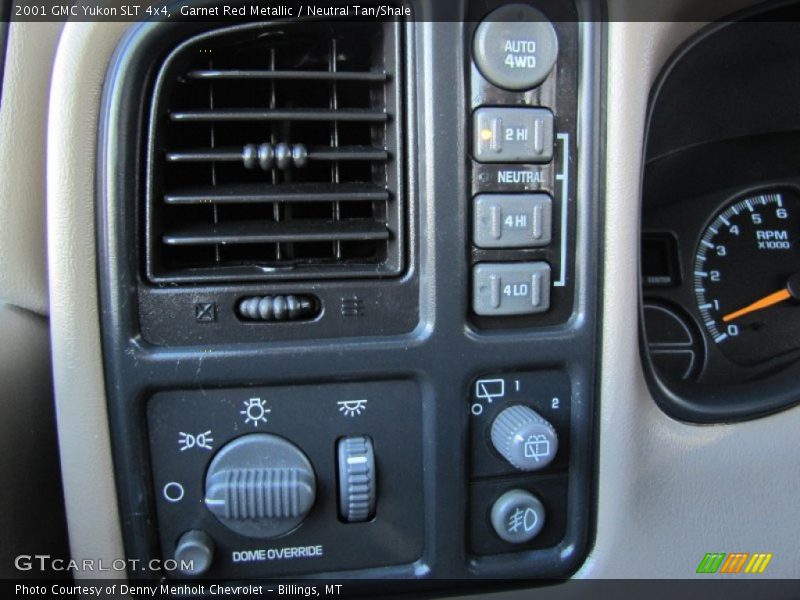 Garnet Red Metallic / Neutral Tan/Shale 2001 GMC Yukon SLT 4x4