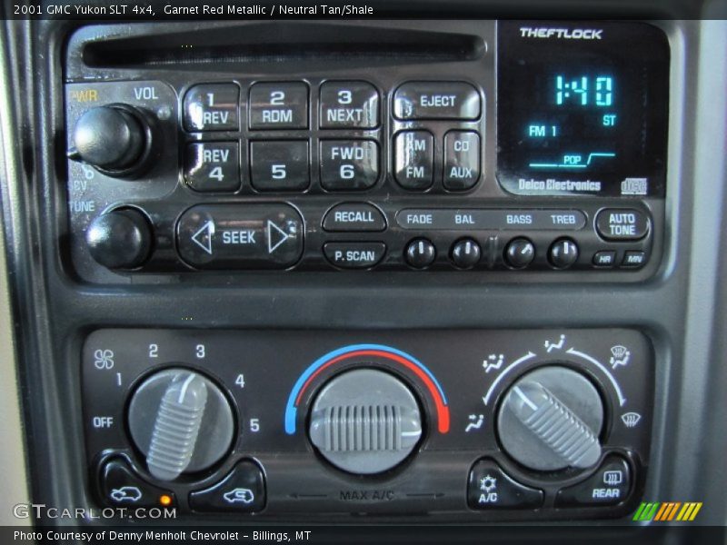 Garnet Red Metallic / Neutral Tan/Shale 2001 GMC Yukon SLT 4x4