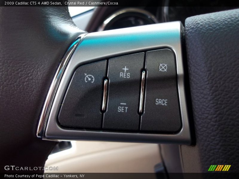 Crystal Red / Cashmere/Cocoa 2009 Cadillac CTS 4 AWD Sedan