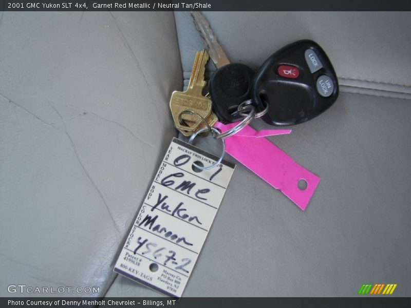 Garnet Red Metallic / Neutral Tan/Shale 2001 GMC Yukon SLT 4x4