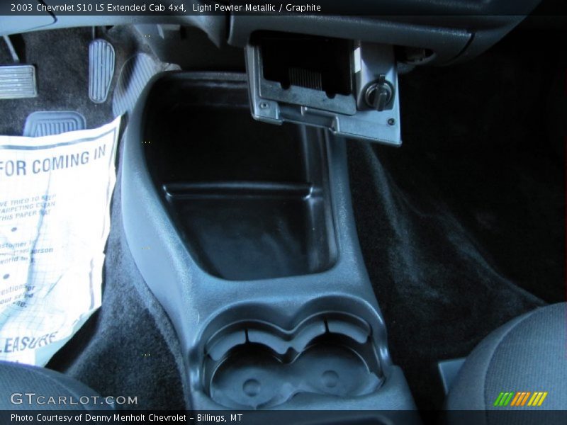 Light Pewter Metallic / Graphite 2003 Chevrolet S10 LS Extended Cab 4x4