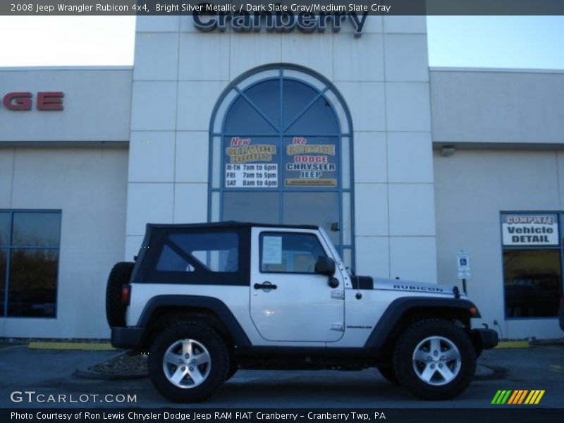 Bright Silver Metallic / Dark Slate Gray/Medium Slate Gray 2008 Jeep Wrangler Rubicon 4x4