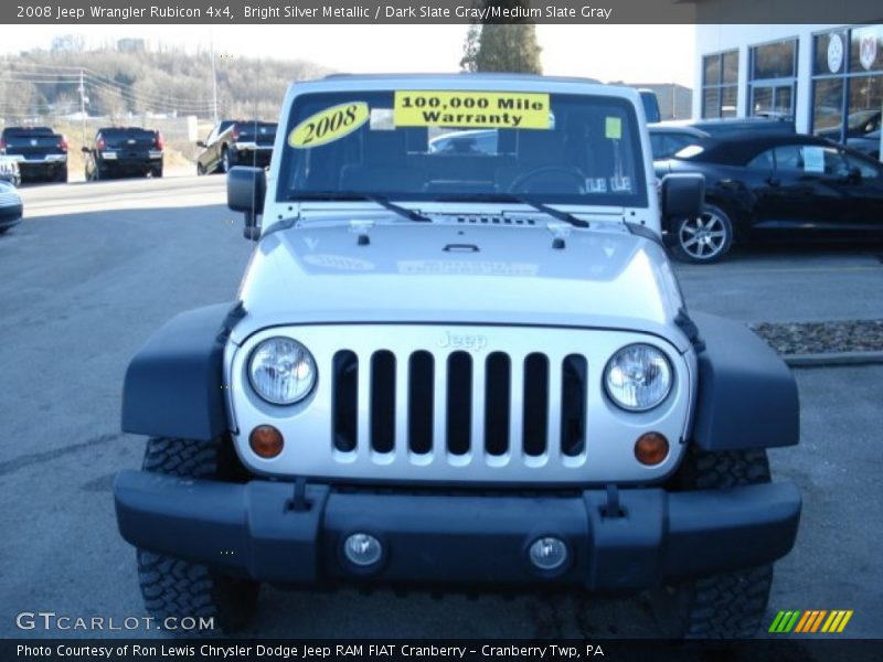 Bright Silver Metallic / Dark Slate Gray/Medium Slate Gray 2008 Jeep Wrangler Rubicon 4x4