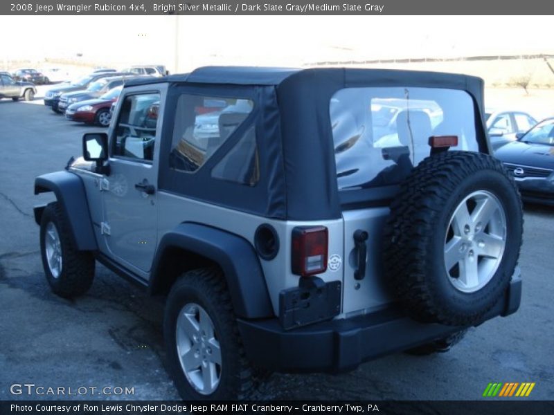 Bright Silver Metallic / Dark Slate Gray/Medium Slate Gray 2008 Jeep Wrangler Rubicon 4x4