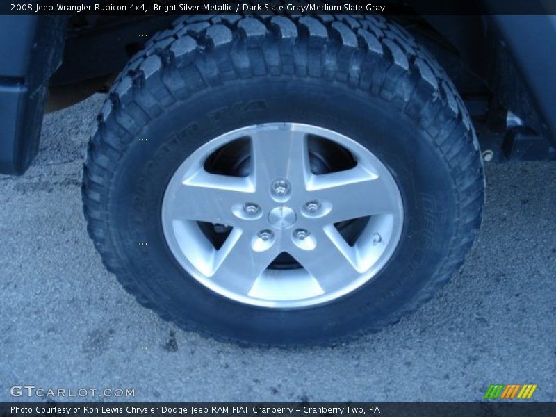 Bright Silver Metallic / Dark Slate Gray/Medium Slate Gray 2008 Jeep Wrangler Rubicon 4x4