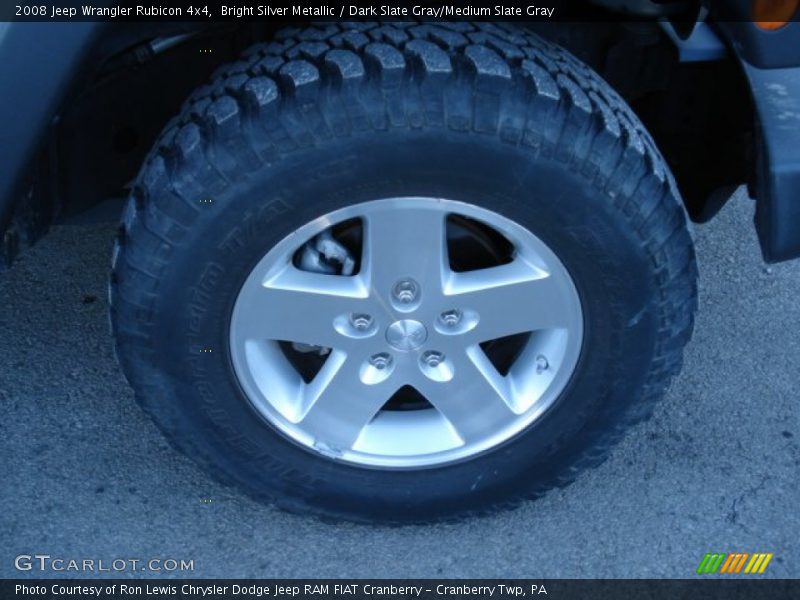 Bright Silver Metallic / Dark Slate Gray/Medium Slate Gray 2008 Jeep Wrangler Rubicon 4x4