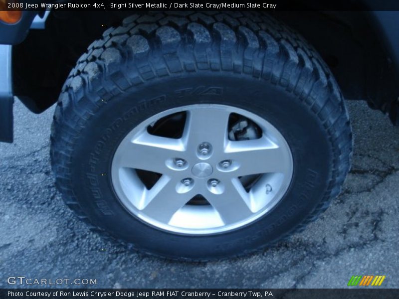 Bright Silver Metallic / Dark Slate Gray/Medium Slate Gray 2008 Jeep Wrangler Rubicon 4x4