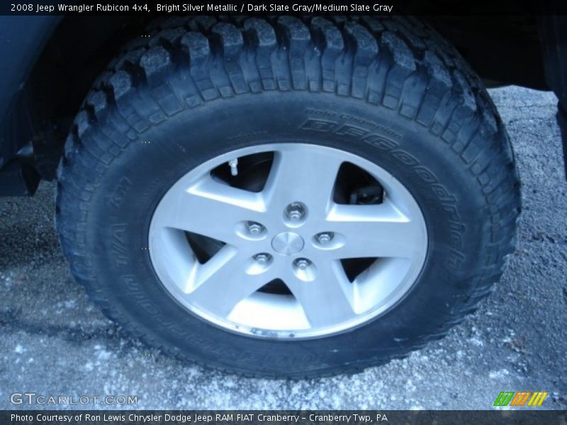 Bright Silver Metallic / Dark Slate Gray/Medium Slate Gray 2008 Jeep Wrangler Rubicon 4x4